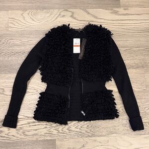 Cynthia Steffe Black Textured Cardigan